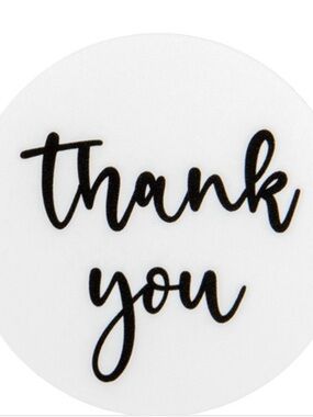 Thank you tag for Louisa